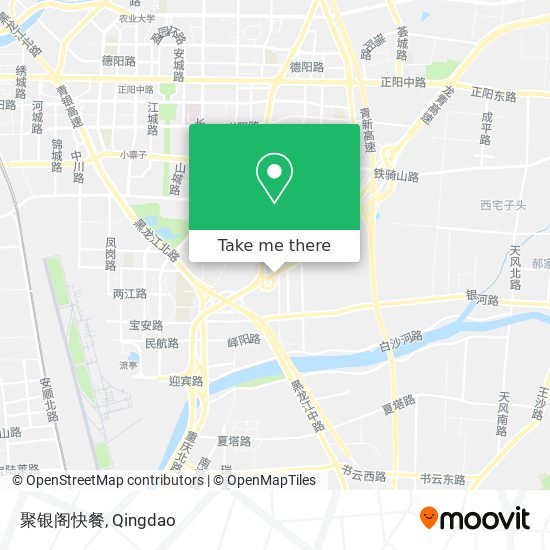 聚银阁快餐 map