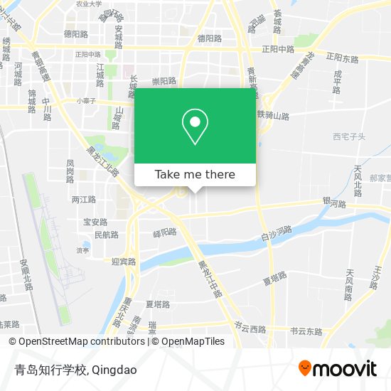 青岛知行学校 map