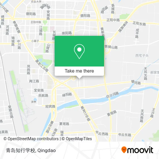 青岛知行学校 map