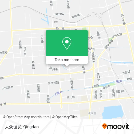 大众理发 map