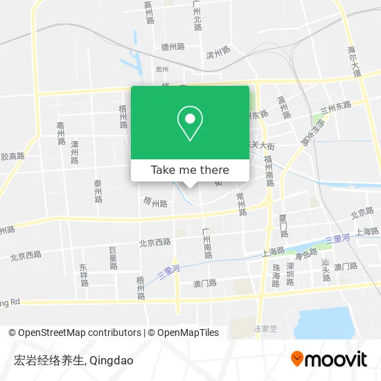宏岩经络养生 map