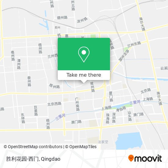 胜利花园-西门 map