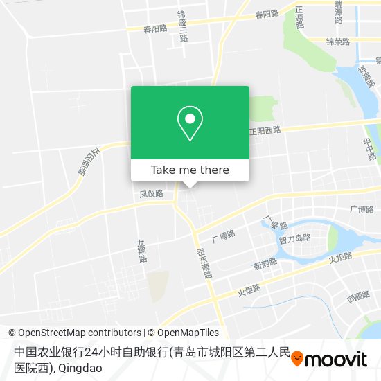 中国农业银行24小时自助银行(青岛市城阳区第二人民医院西) map