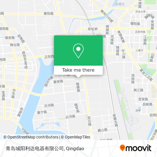 青岛城阳利达电器有限公司 map