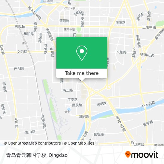 青岛青云韩国学校 map