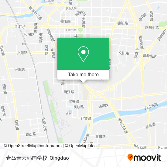 青岛青云韩国学校 map