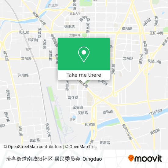 流亭街道南城阳社区-居民委员会 map
