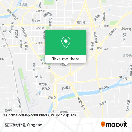 蓝宝游泳馆 map
