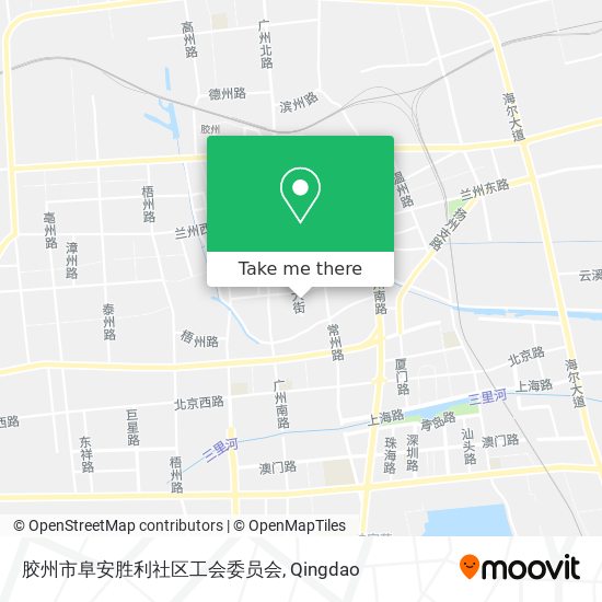 胶州市阜安胜利社区工会委员会 map