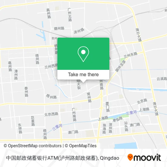 中国邮政储蓄银行ATM(泸州路邮政储蓄) map