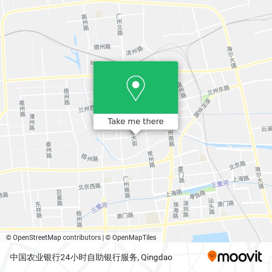 中国农业银行24小时自助银行服务 map