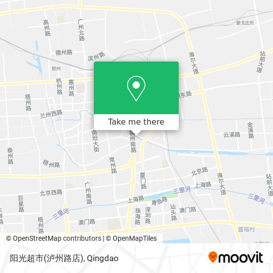 阳光超市(泸州路店) map