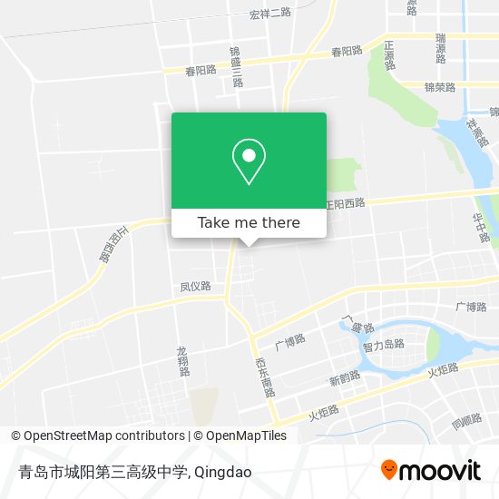 青岛市城阳第三高级中学 map
