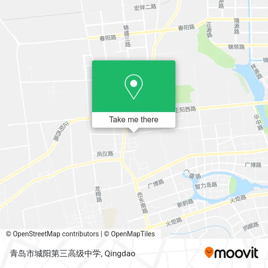 青岛市城阳第三高级中学 map