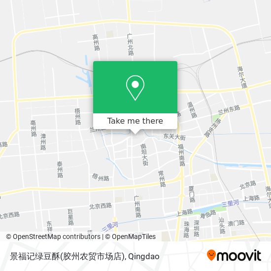 景福记绿豆酥(胶州农贸市场店) map