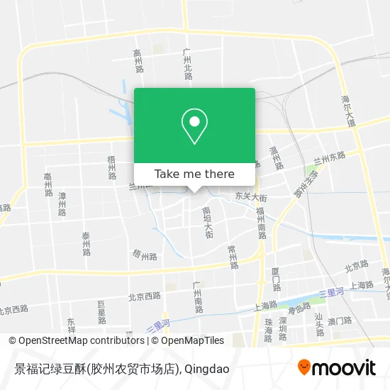 景福记绿豆酥(胶州农贸市场店) map