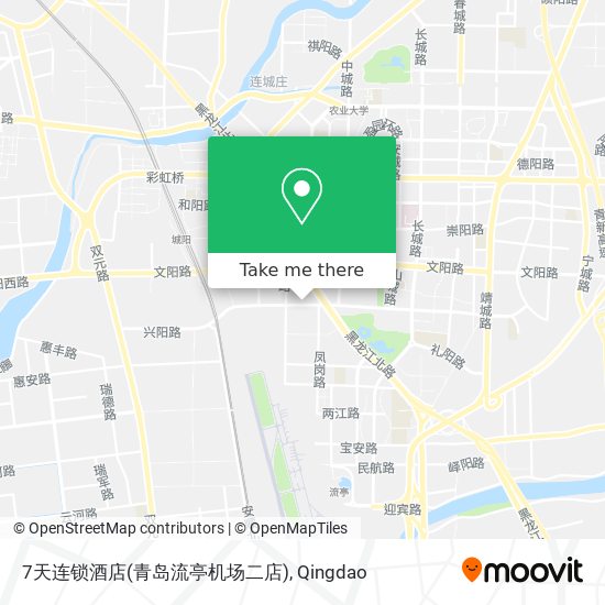 7天连锁酒店(青岛流亭机场二店) map