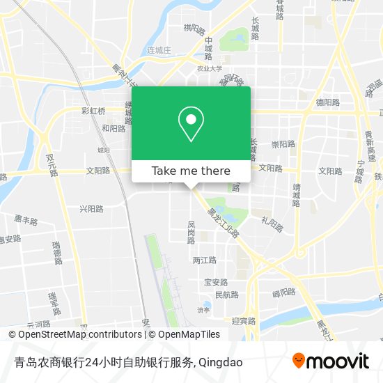 青岛农商银行24小时自助银行服务 map