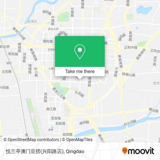 悦兰亭澳门豆捞(兴阳路店) map