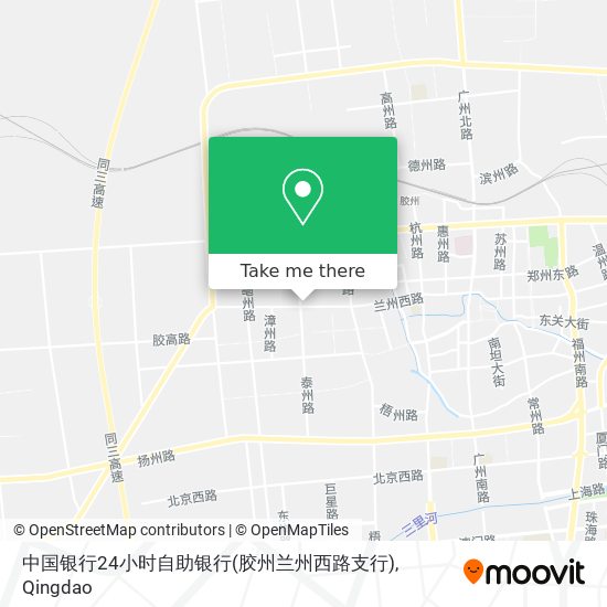 中国银行24小时自助银行(胶州兰州西路支行) map