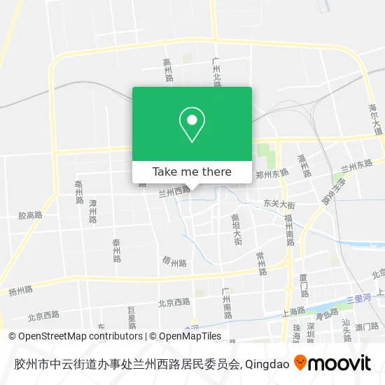 胶州市中云街道办事处兰州西路居民委员会 map