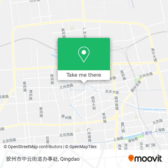 胶州市中云街道办事处 map