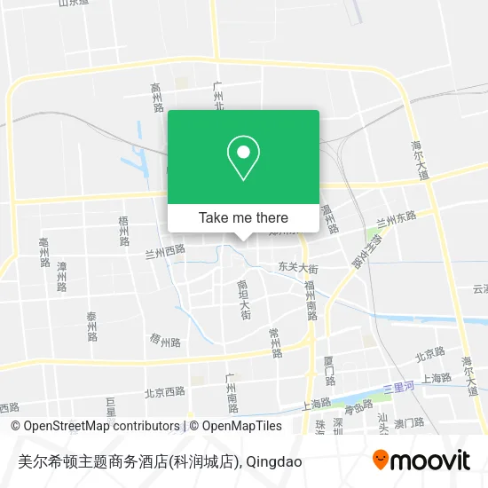 美尔希顿主题商务酒店(科润城店) map