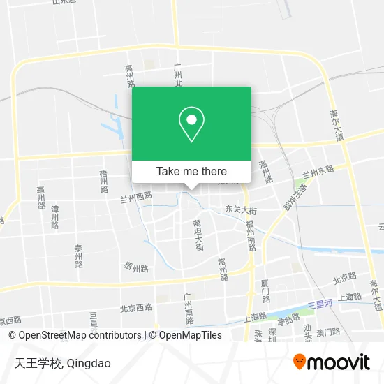 天王学校 map