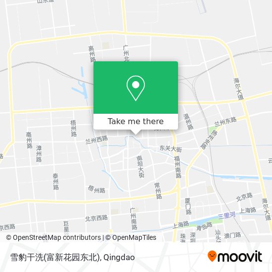 雪豹干洗(富新花园东北) map