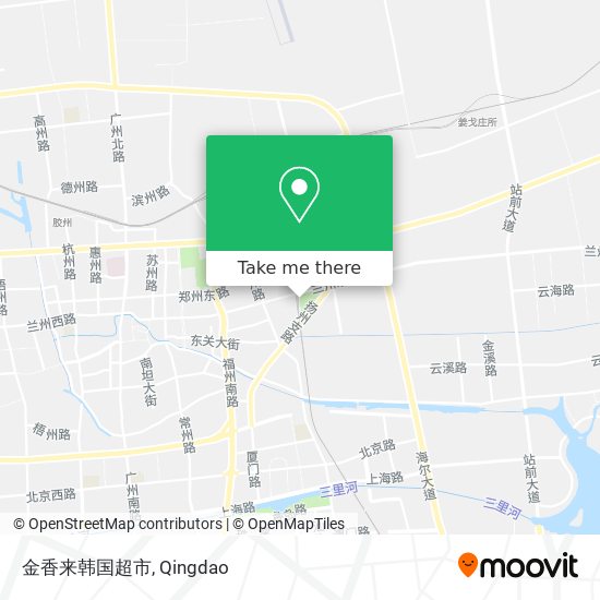 金香来韩国超市 map