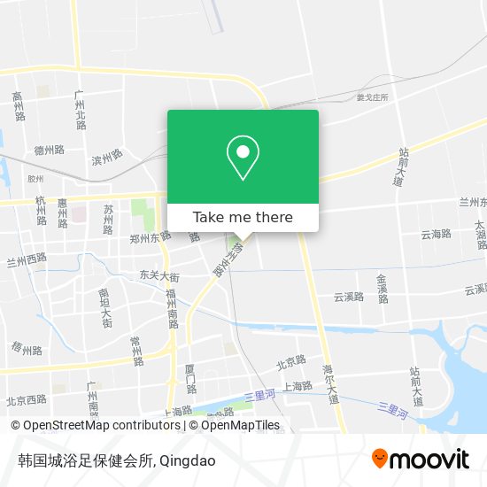 韩国城浴足保健会所 map