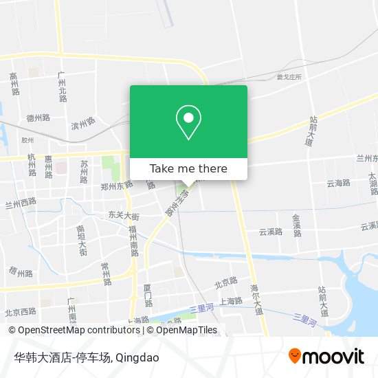 华韩大酒店-停车场 map