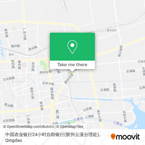 中国农业银行24小时自助银行(胶州云溪分理处) map