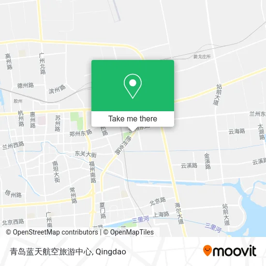 青岛蓝天航空旅游中心 map