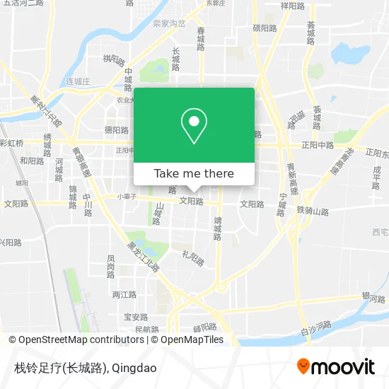 栈铃足疗(长城路) map