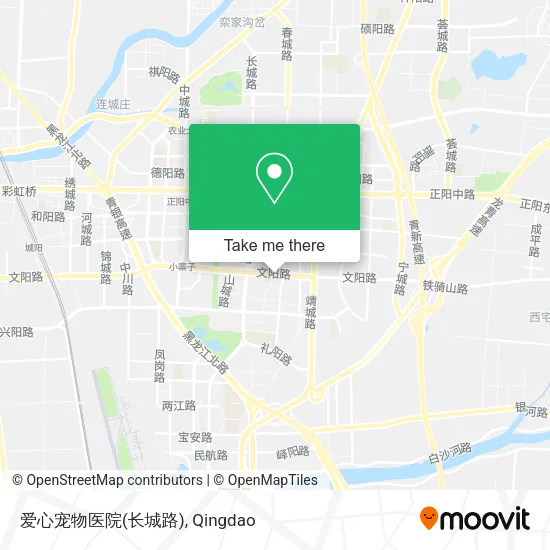 爱心宠物医院(长城路) map