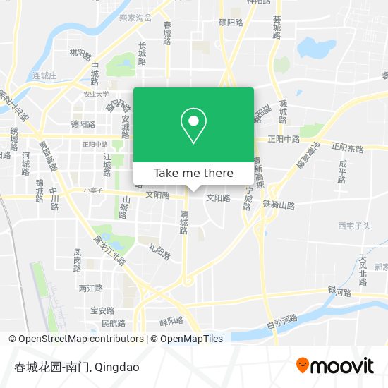 春城花园-南门 map