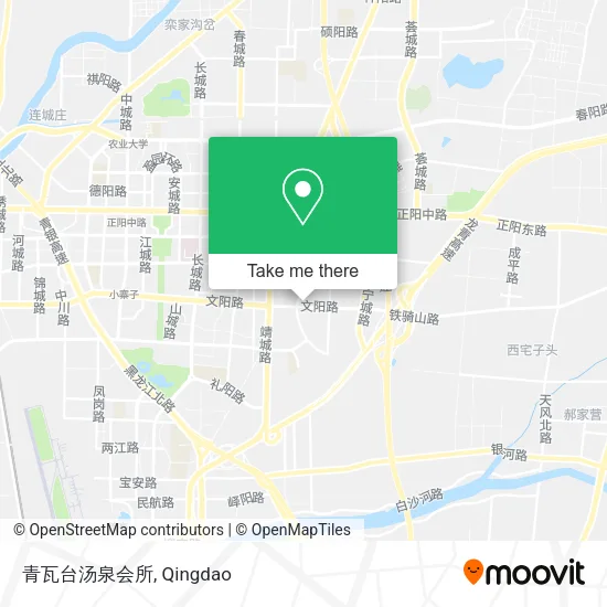 青瓦台汤泉会所 map