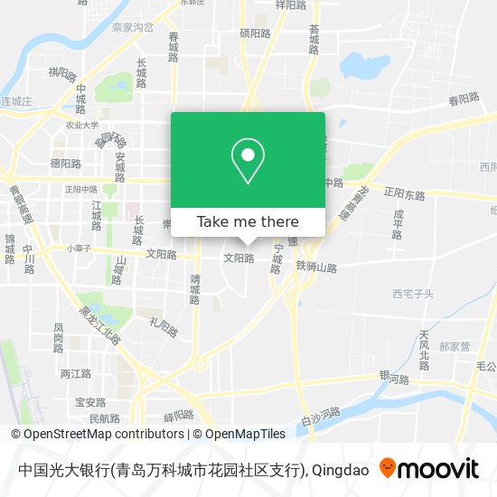 中国光大银行(青岛万科城市花园社区支行) map