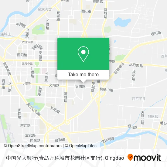 中国光大银行(青岛万科城市花园社区支行) map