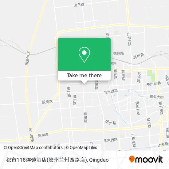 都市118连锁酒店(胶州兰州西路店) map