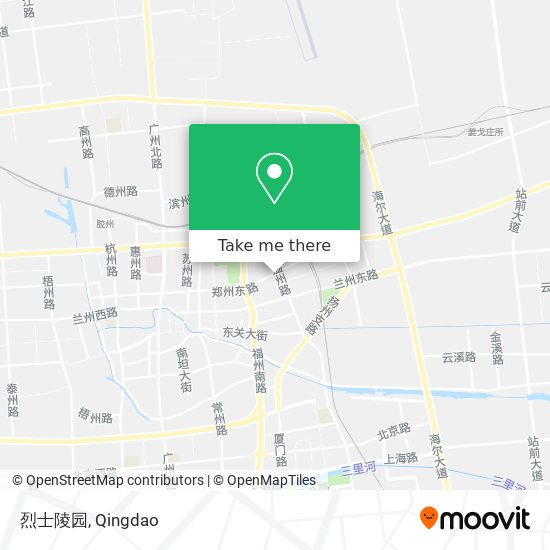 烈士陵园 map
