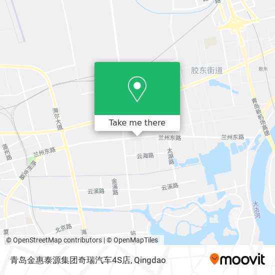 青岛金惠泰源集团奇瑞汽车4S店 map