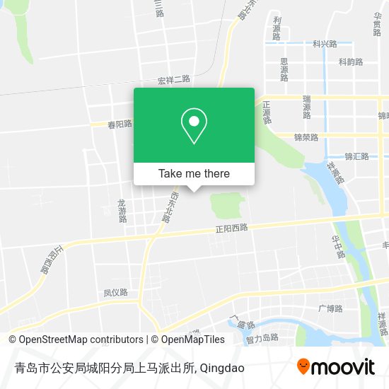 青岛市公安局城阳分局上马派出所 map