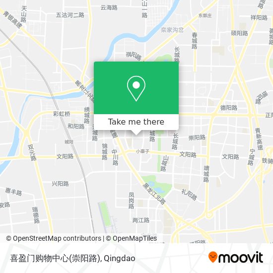喜盈门购物中心(崇阳路) map