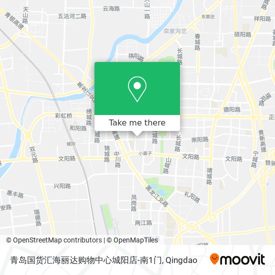 青岛国货汇海丽达购物中心城阳店-南1门 map