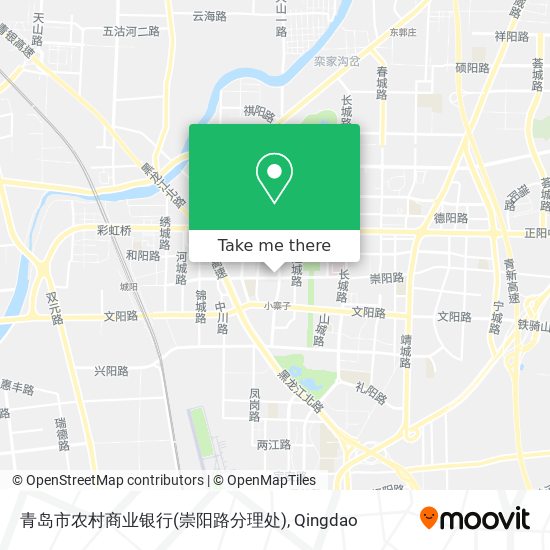 青岛市农村商业银行(崇阳路分理处) map