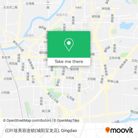 亿叶琏美容连锁(城阳宝龙店) map