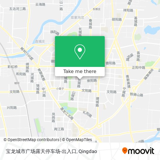 宝龙城市广场露天停车场-出入口 map