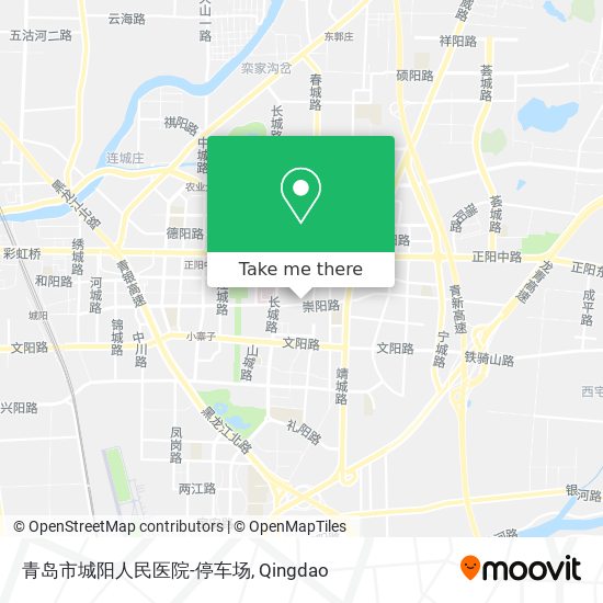 青岛市城阳人民医院-停车场 map